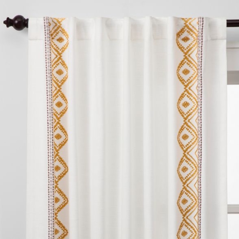 50"x63" Global Border Curtain Panel (1)
